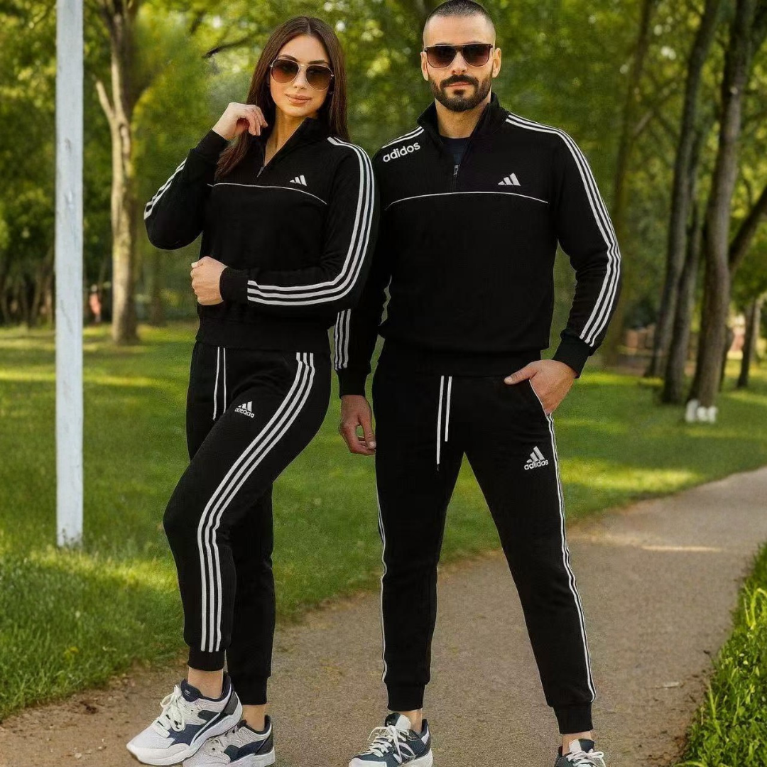 Adidas Quarter Zip Tracksuit