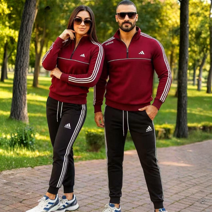 Adidas Quarter Zip Tracksuit