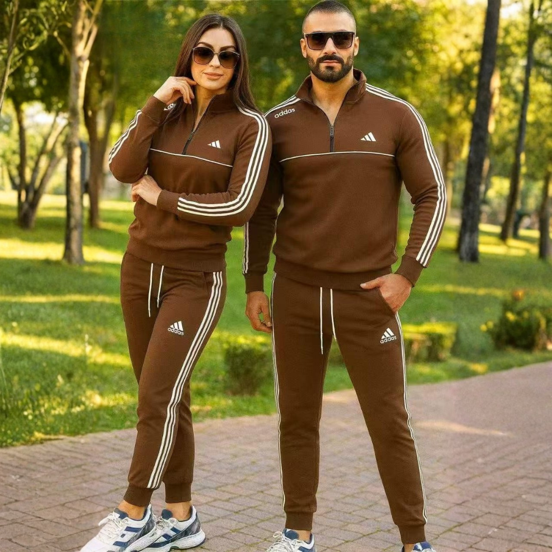 Adidas Quarter Zip Tracksuit