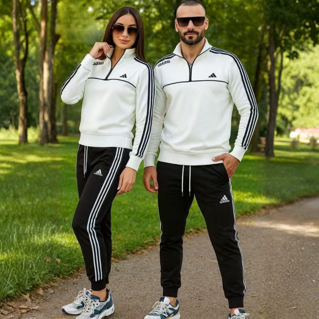 Adidas Quarter Zip Tracksuit
