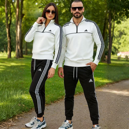 Adidas Quarter Zip Tracksuit