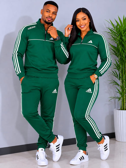 Adidas Quarter Zip Tracksuit